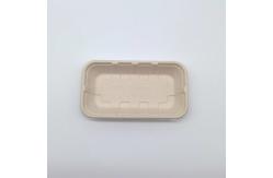 China Compostable Biodegradable Bagasse Tableware Disposable Rectangular Shape supplier