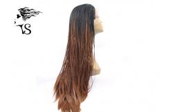China Synthetic Braided Lace Front Wigs , Box Braids Lace Front Weave No Tangling supplier