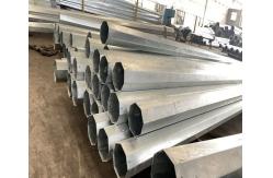 China 11.9M 8kn Galvanized Electric Pole With Three Sections Multifunction Ladder Top supplier