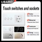 3500W Power Wall Mounted Switch with 3 Gang Light Control and Blue Indicator for sale