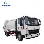 Gross Vehicle Weight 18000 Used HOWO 1.2 Tons Garbage Truck Sanitation Garbage Compactor Truck Recycle Garbage For City Waste for sale