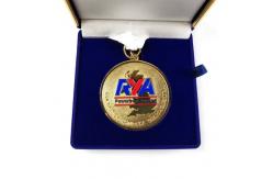 China Customized Logo Engraved Custom Race Medals With Premium Velvet Packaging supplier