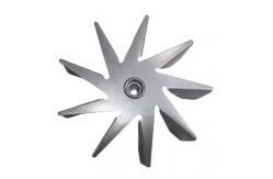China 114mm Diameter Fireplace Fan 9 Blades Galvanized Sheet For Pellet Stove supplier