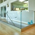 Aluminum 6063 Balcony Glass Frameless Balustrade Railing Clamp Profile for sale