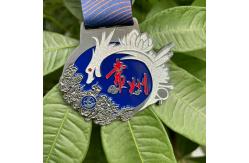 China Die-struck Engraving Medal Covered in Glitter supplier