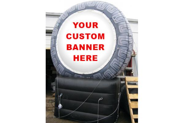 hot selling inflatable giant standing tire model for sale