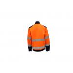 Sattin Woven Orange 250GSM Reflective Jacket Retro 3M Strip 9910