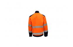 China Sattin Woven Orange 250GSM Reflective Jacket Retro 3M Strip 9910 supplier