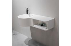 China Scratch Resistant Wall Hung Basin Durable Small Wall Mounted Sink supplier