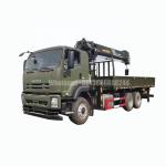 ISuzu Off Road Hydraulic Truck Crane , 14 Tons Truck Mounted Crane 5 Section for sale