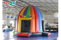 China Best Inflatable Tent 5x4x3.8mH Inflatable Disco Dome Bouncy Castle With Magic Lights supplier