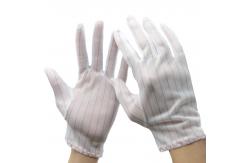 China Polyester Anti Static ESD Gloves Lint Free PVC Dotted ESD Gloves supplier