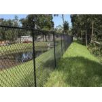Galvanized / Pvc Coated Garden Chain Link Fence Fabric With Diamond Hole for sale