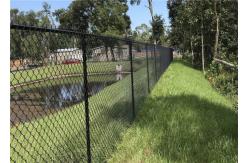 China Galvanized / Pvc Coated Garden Chain Link Fence Fabric With Diamond Hole supplier