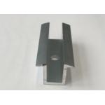 Mill finished Anodized PV MID Clamp For Roof Mounting Systems , Customized Dimensions for sale