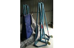 China Adjustable Underground Wire Reel Stand Cable Drum Tools 10T With Hydraulic Jack supplier