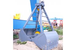China 3 Cbm Two Ropes Clamshell Grab Bucket Radio Remote Control Mechanical Leakproof supplier