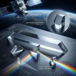 Custom Aviation Obstacle Light Optic Crystal  Glass Optical Prism