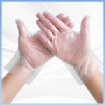 Transparent Flexible Disposable TPE Gloves Smooth Surface For Household Cleaning for sale