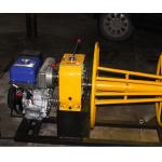 Gasoline Engine Wire Rope Winch 2 Ton For Wire Take Up / Wire Rope Rewinder for sale