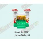 Mushroom Inflatable Samll Jumping Blow Up Castle For Childrens