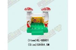 China Mushroom Inflatable Samll Jumping Blow Up Castle For Childrens supplier