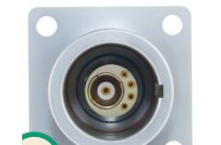 China Brass Chrome 2K 4pin Lemo Mixed Connector Video Coaxial Female supplier