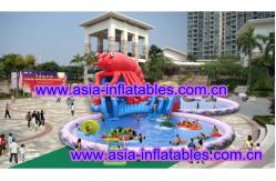 China Large  Lobster Pool Inflatable Water Parks For Commercial Use supplier
