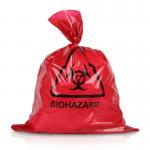 Custom Autoclave ISO9001 Red Medical Waste Bags 65MIC LDPE HDPE for sale
