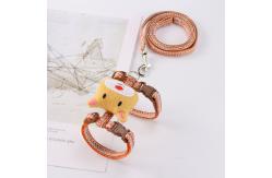 China I-Shaped Cat Walking Rope Anti Break Comfortable Adjustable Pet Traction supplier