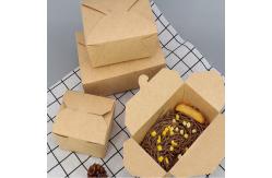 China Square Kraft Paper Cardboard To Go Boxes Takeway Food Box supplier