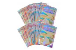 China Holographic 4x6 Resealable Bags , Clear Window Stand Up Mylar Bags supplier