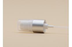 China 18mm Fine Mist Sprayer Pump With Matt Silver Closure Clear Half Cap supplier
