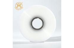 China 10M 20M Clear Stretch Film Raw Material Transparent Plastic Wrap With Adhesive ODM supplier