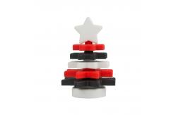 China Christmas Silicone Star Stacker BPA Free Eco Friendly For Child Education supplier