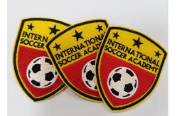 China Labels Embroidered Cloth Patches High Density Heat Transfer supplier