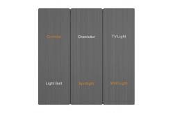 China Metal PC Home Light Switch ,  Smart Wall Switch Backlight Design 86mm supplier