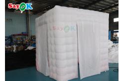 China Giant White Inflatable Photo Booth LED Inflatable Tent For Advertising supplier