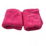 20% Polyamide Microfiber Cleaning Cloth Red Coral Fleece 40x40 Terry Towel for sale