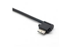 China Micro B USB 3.0 Charging Cable 0.25m Micro Elbow Right Curved supplier