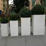 Powder Coated Finishing Fiber Clay Planters For Gardening Needs for sale