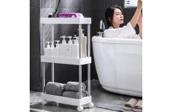China Supermarket PP Aluminum Plastic Rolling Shelves Plastic Organizer Shelf supplier