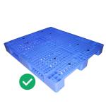 Warehouse PE Injection Molded Pallets 2000Kg Dynamic Load HDPE Hygienic for sale