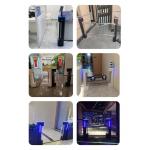Full Automatic Swing Barrier Turnstile RFID SUS304 for Supermarket