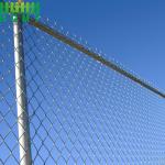 Black Chain Link Fabric Wire Mesh Farm Property Fence 6ft 7ft 8ft for sale