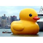 PVC 3m 4m 5m 6m Giant Advertising Water Floating Inflatable Rubber Yellow Duck On Water for sale