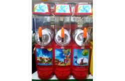 China 800W Snack Shop Granita / Margarita Slush machine with Three Tank 12L supplier