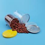 Airtight PET 0.5L Transparent Biscuits Plastic Food Jars for sale