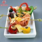Disposable Bamboo Looped Fruit Skewer Sticks