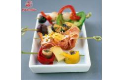 China Disposable Bamboo Looped Fruit Skewer Sticks supplier